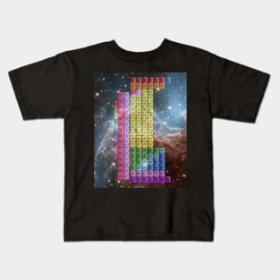 Starfield Periodic Table with 118 Element Names Kids T-Shirt